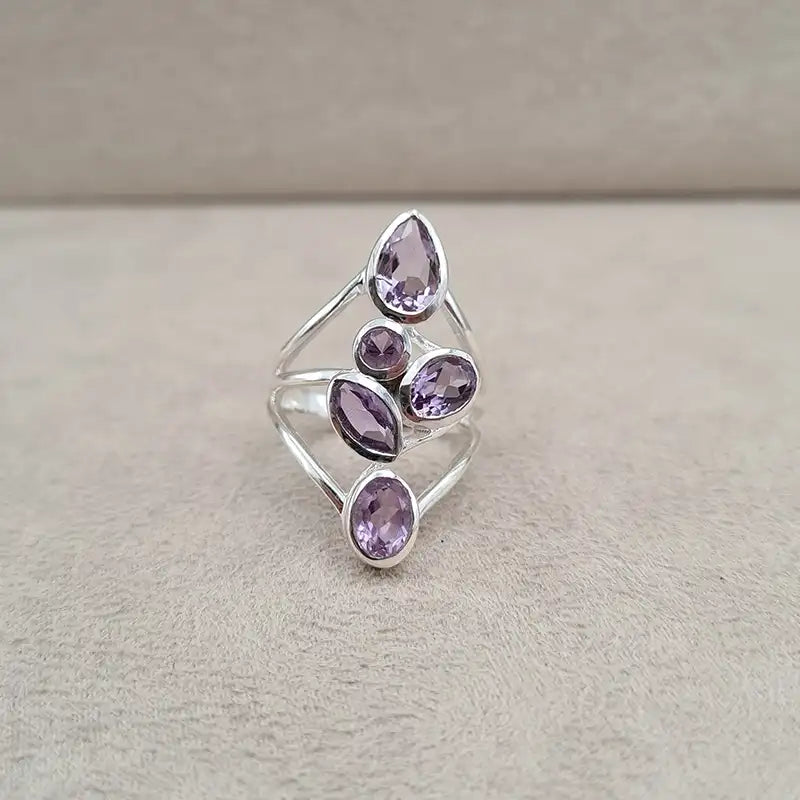 Bague améthyste multi "RI1199.A"