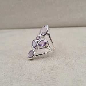 Bague améthyste multi "RI1199.A"