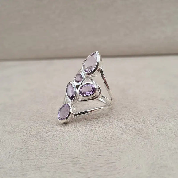 Bague améthyste multi "RI1199.A"
