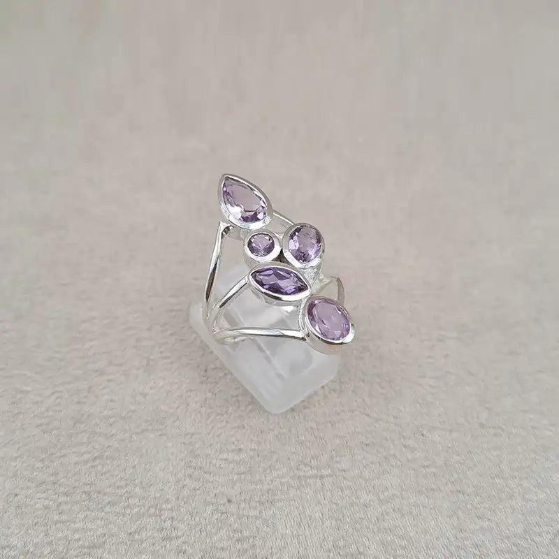 Bague améthyste multi "RI1199.A"