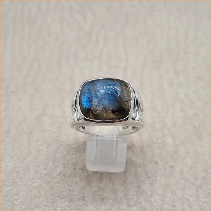 Bague labradorite homme "RI1217.L"