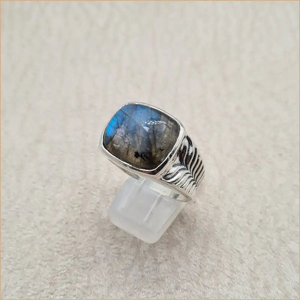Bague labradorite homme "RI1217.L"
