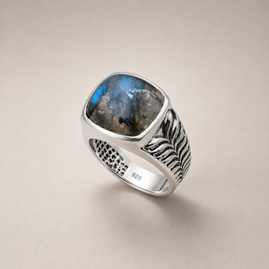 Bague labradorite homme "RI1217.L"