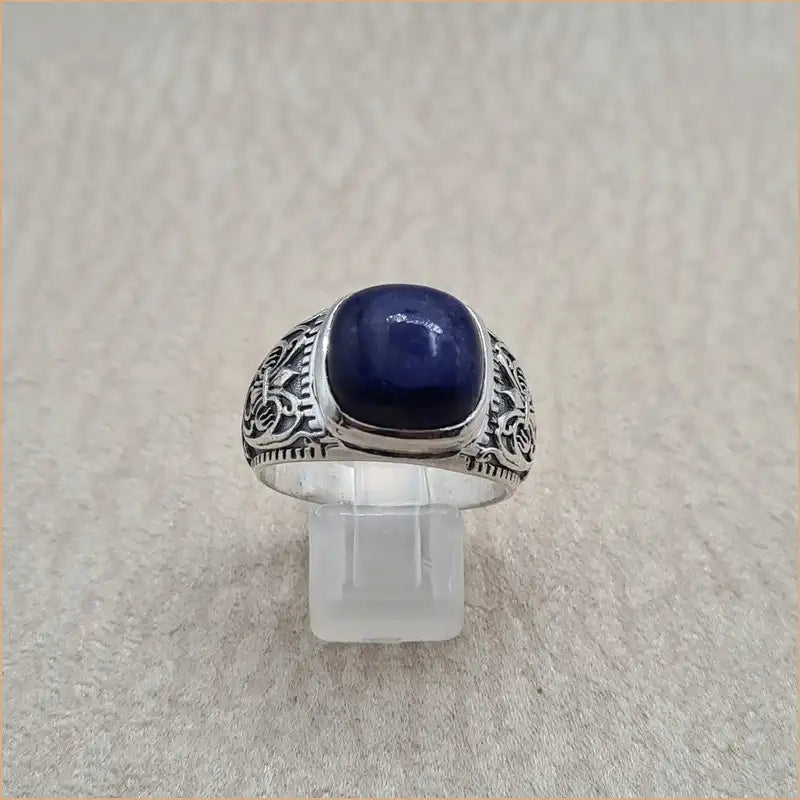 Bague lapis lazuli homme "RI1219.Z"
