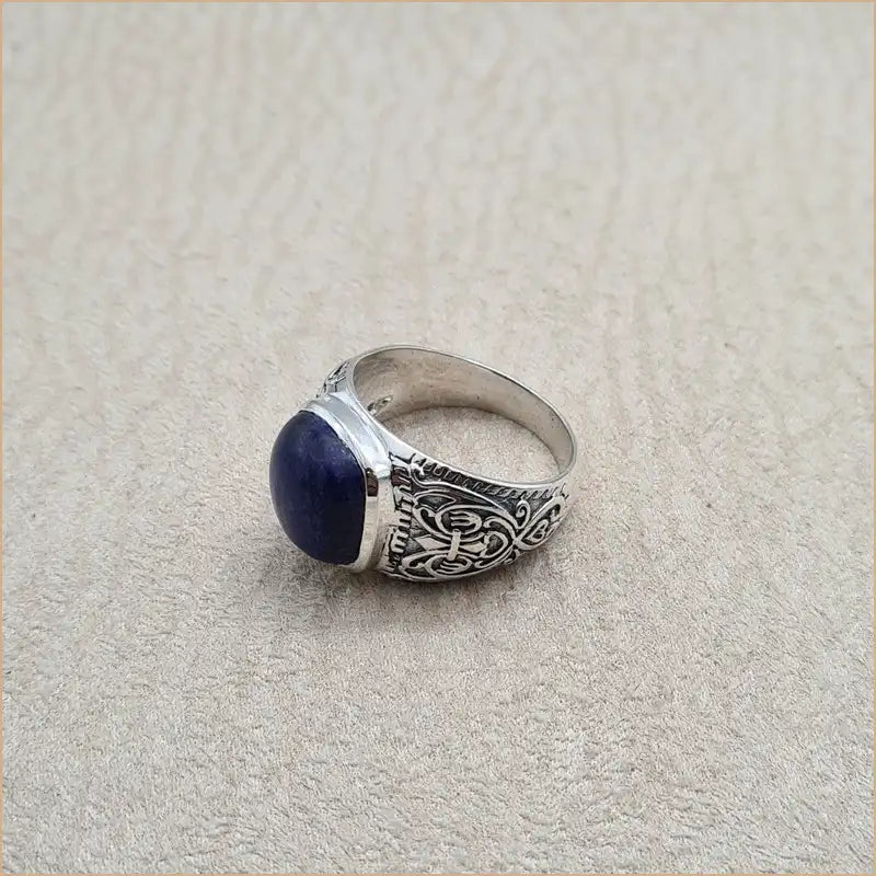 Bague lapis lazuli homme "RI1219.Z"