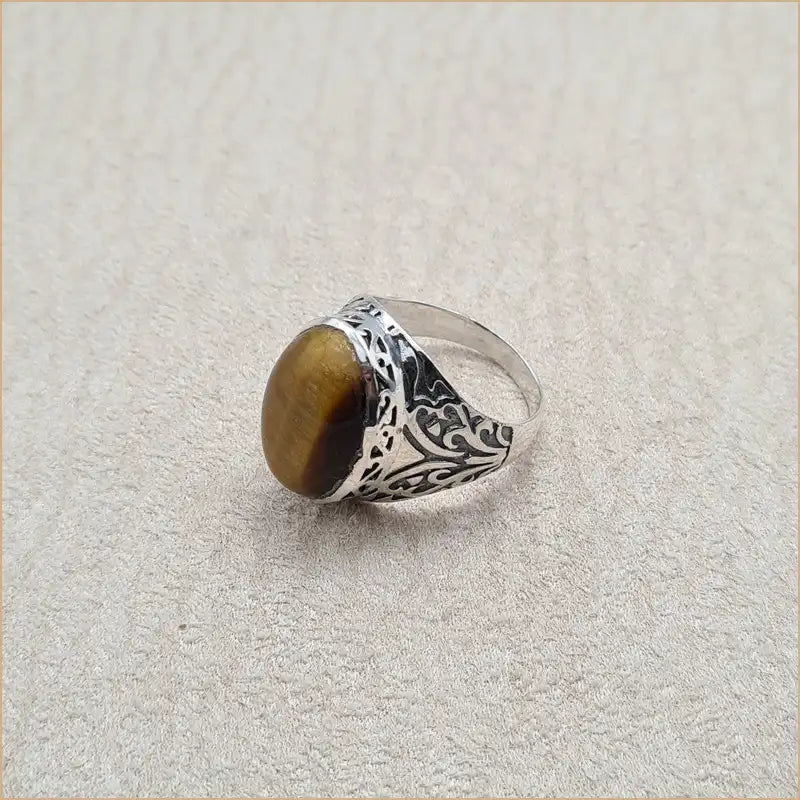 Bague oeil de tigre "RI1220.OT"
