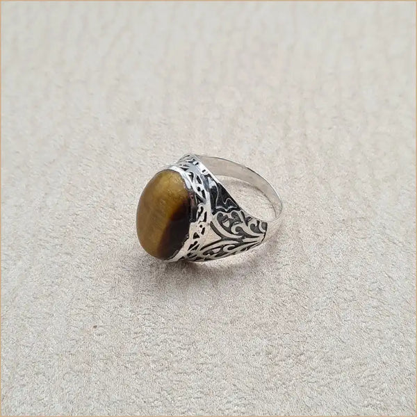 Bague oeil de tigre "RI1220.OT"