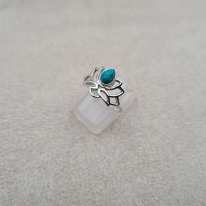 Bague turquoise lotus "RI1270.Y"