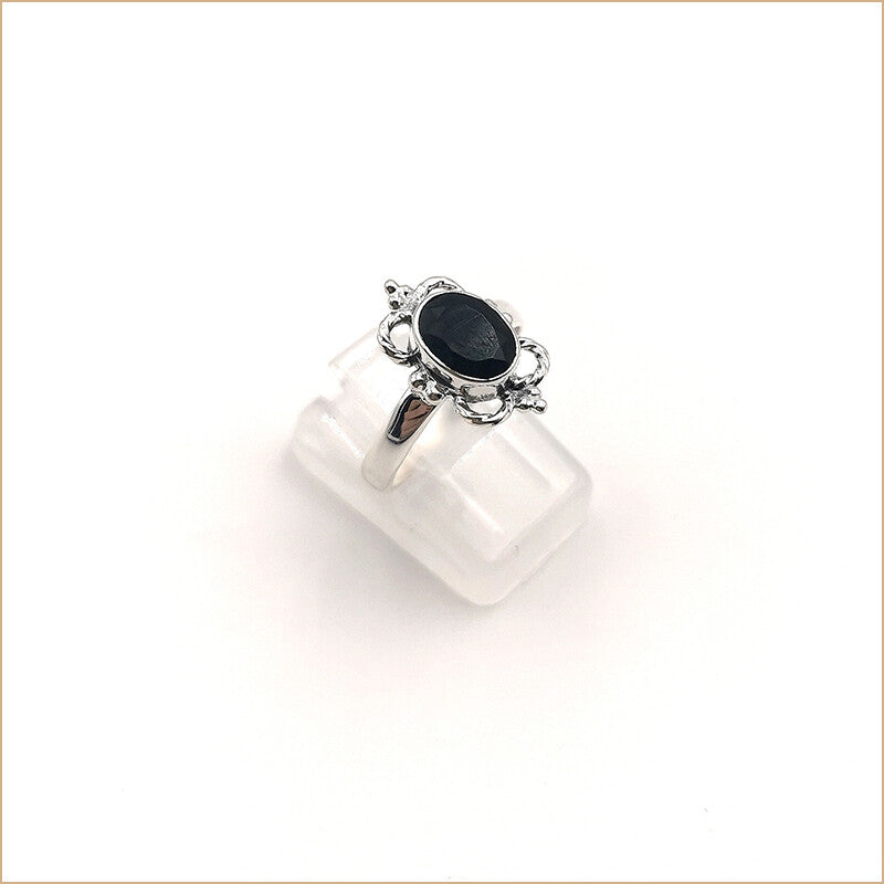 Bague onyx double couronne "RI1064.O"