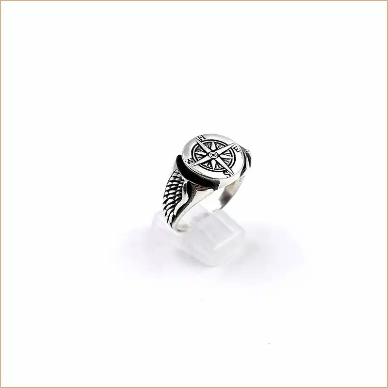 Bague rose des vents argent 925 " RM1021 "