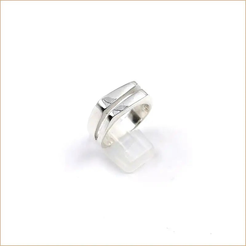 Bague homme coupé en argent 925 "RM1013"