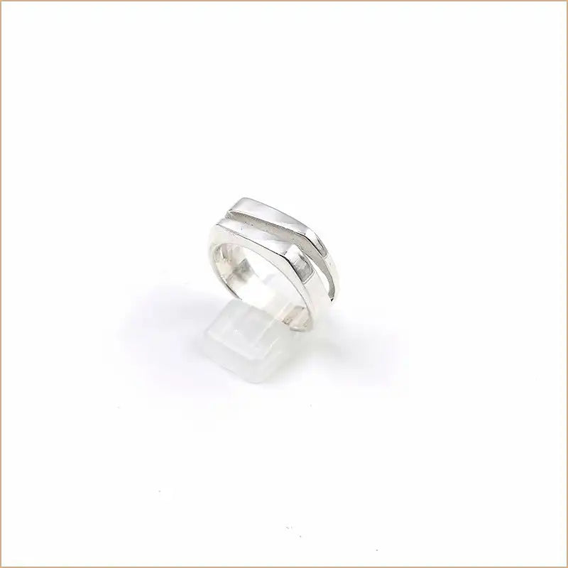 Bague homme coupé en argent 925 "RM1013"