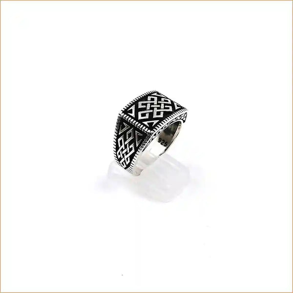 Bague chevalière celtique en argent 925 "RM1023"