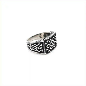 Bague chevalière celtique en argent 925 "RM1023"