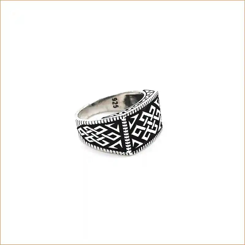 Bague chevalière celtique en argent 925 "RM1023"