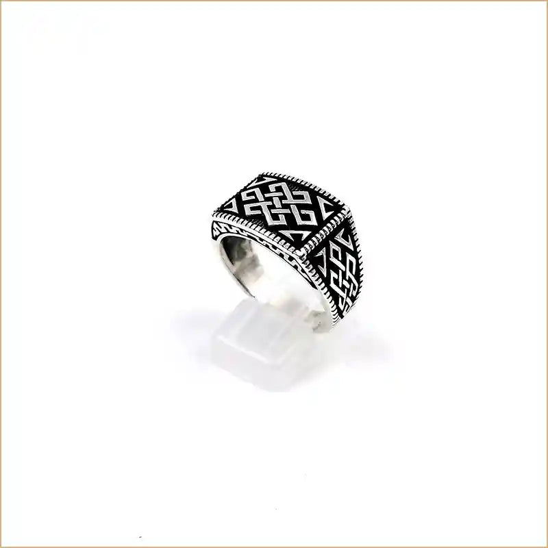 Bague chevalière celtique en argent 925 "RM1023"