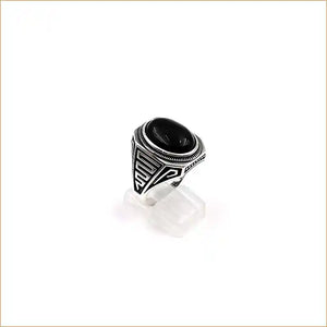 Bague chevalière onyx noir " RM1025 "