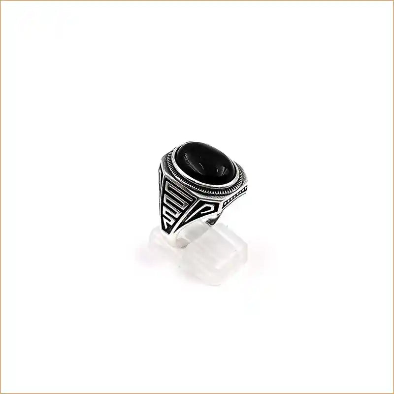 Bague chevalière onyx noir " RM1025 "