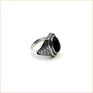 Bague chevalière onyx noir " RM1025 "