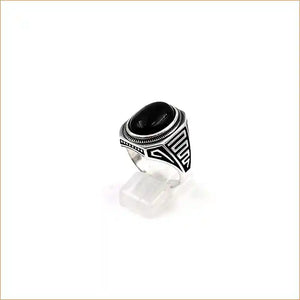Bague chevalière onyx noir " RM1025 "