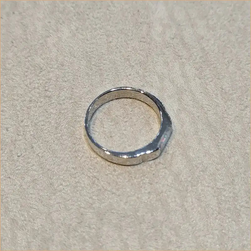 Bague opaline blanche "RO58.W"