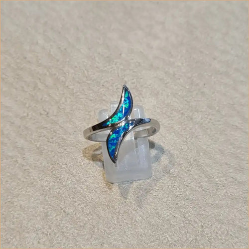 Bague opaline bleue "RO66.B"