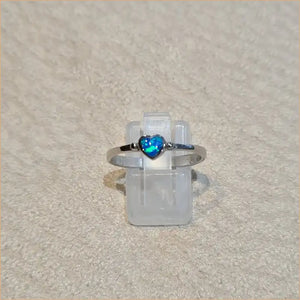 Bague opaline bleue "RO68.B"
