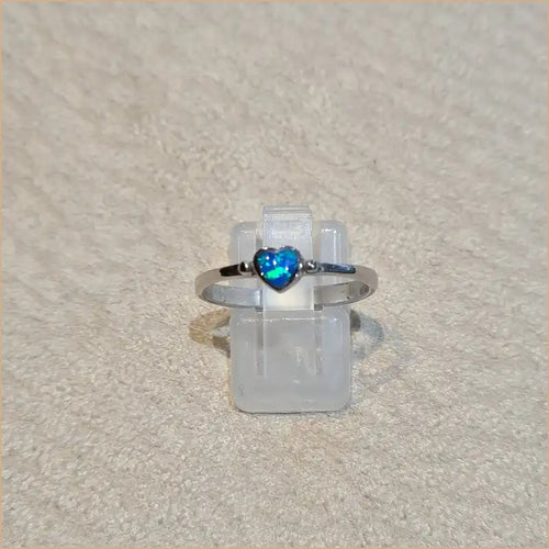 Bague opaline bleue "RO68.B"