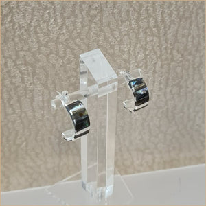 Boucles d’oreilles demi créoles en abalone “EN1126.A”