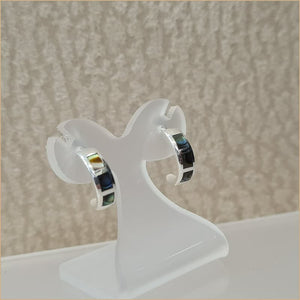 Boucles d’oreilles demi créoles en abalone “EN1127.A”