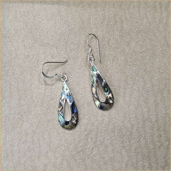 Boucles d’oreilles gouttes en abalone “EN1134.A”
