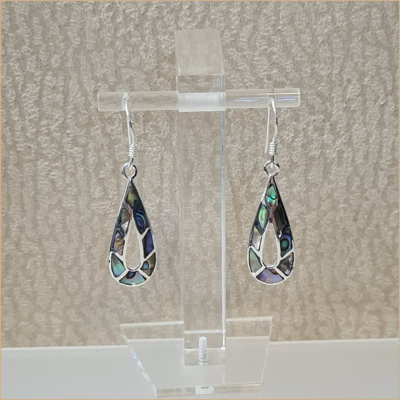 Boucles d’oreilles gouttes en abalone “EN1134.A”