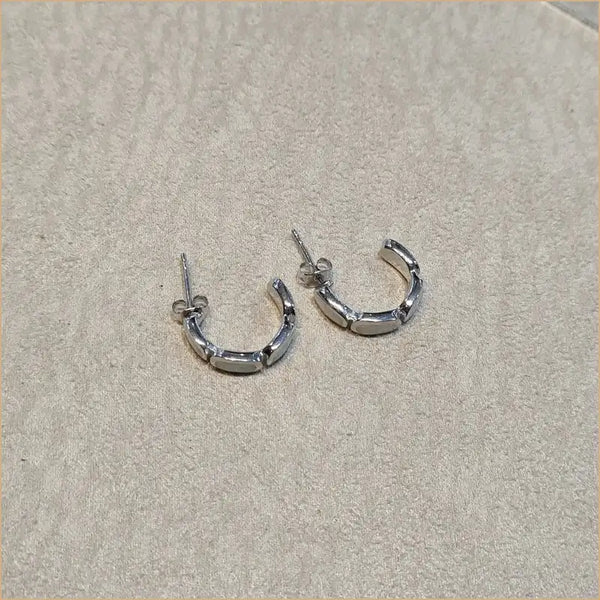 boucles d'oreilles opaline blanche "EO107.W"