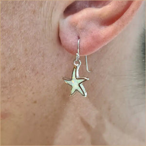Boucles d'oreilles opaline blanche "EO120.W"