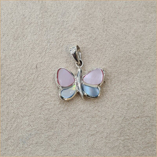 Pendentif papillon en nacre multicolore “PN1090.M”