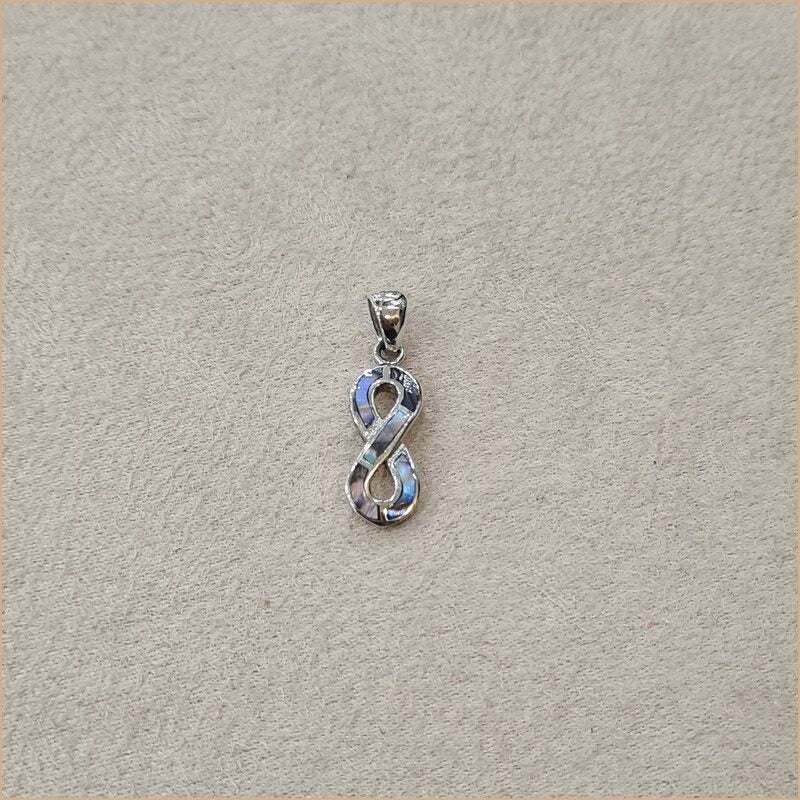 Pendentif infini en abalone "PN1096.A"