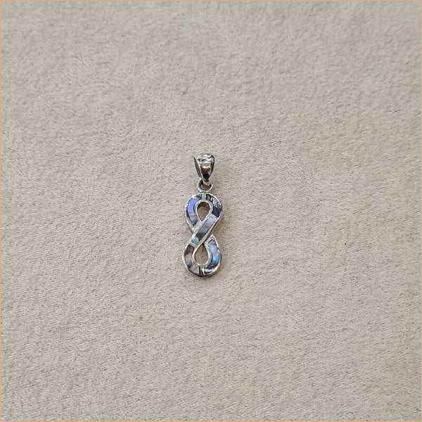 Pendentif infini en abalone "PN1096.A"