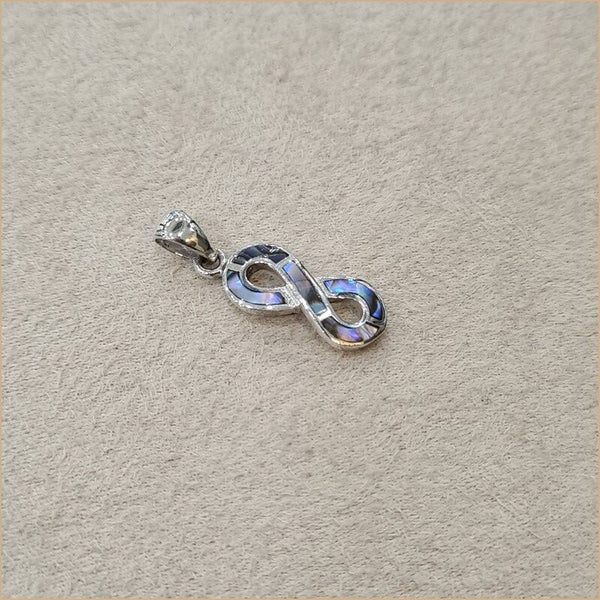 Pendentif infini en abalone "PN1096.A"