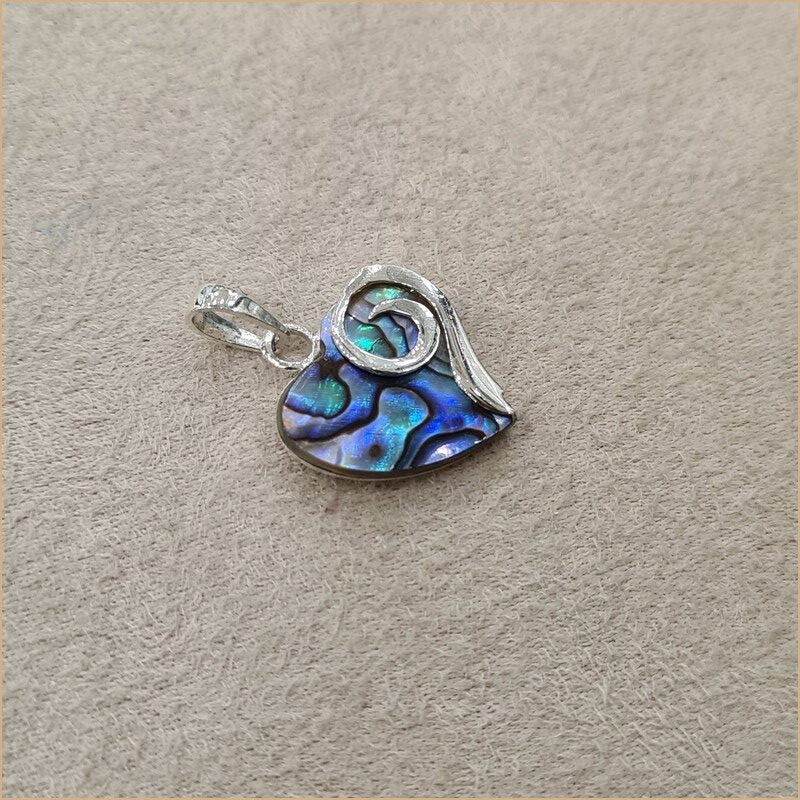 Pendentif en coeur en abalone "PN1098.A"