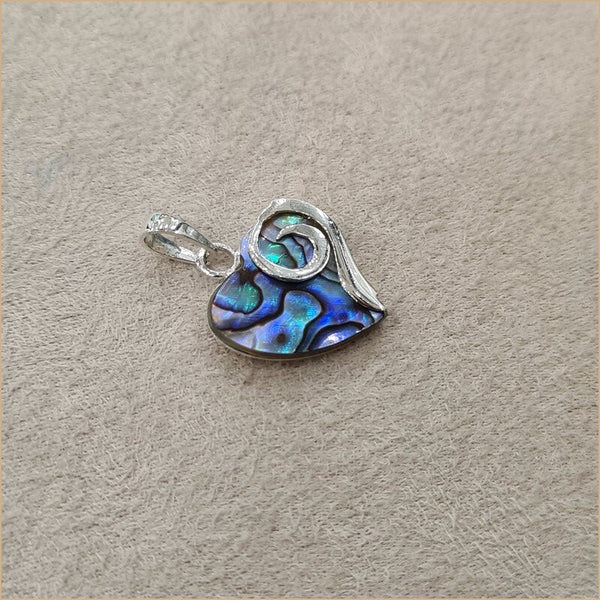 Pendentif en coeur en abalone "PN1098.A"