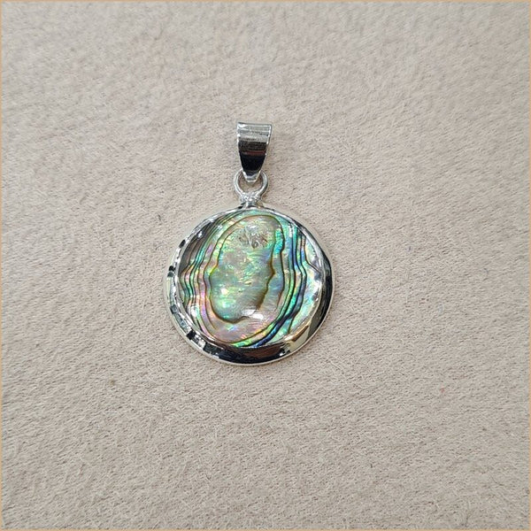 Pendentif rond en abalone "PN1100.A"