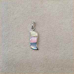 Pendentif en nacre multicolore "PN1115.M"