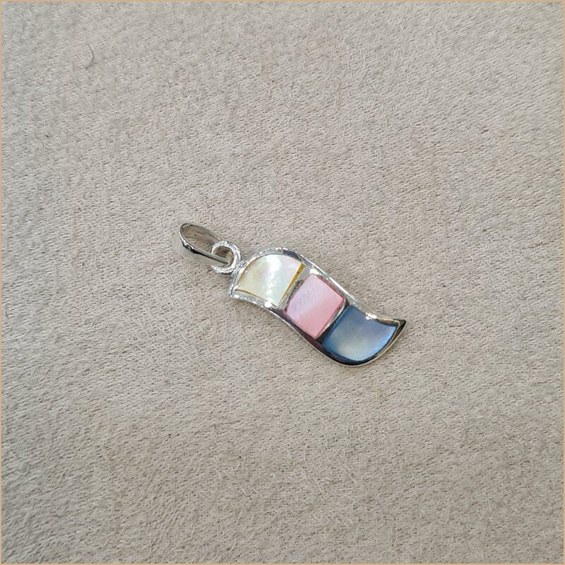 Pendentif en nacre multicolore "PN1115.M"