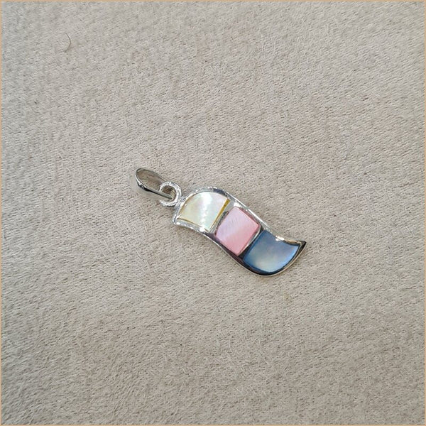 Pendentif en nacre multicolore "PN1115.M"