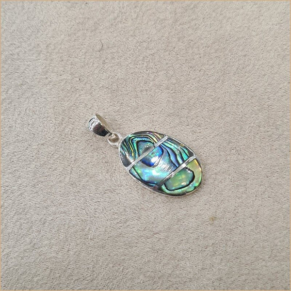 Pendentif ovale en abalone "PN1118.A"