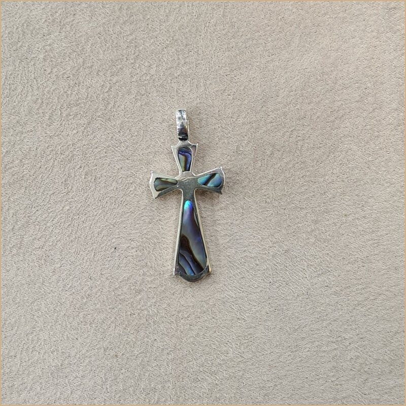 Pendentif croix en abalone “PN1123.A”