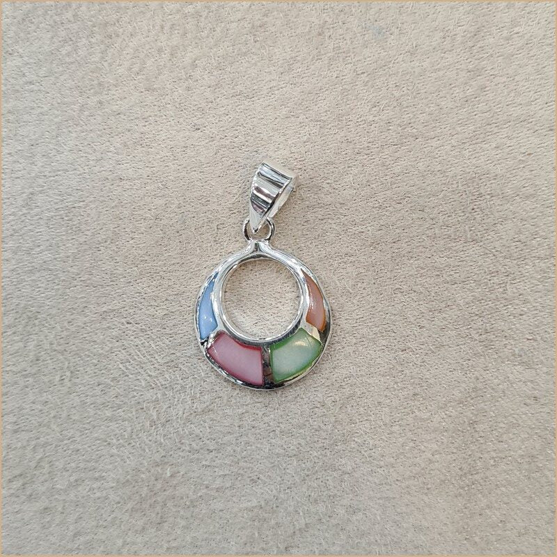 Pendentif en nacre multicolore "PN1142.M"