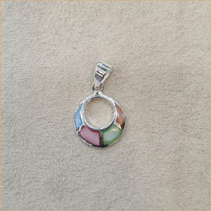 Pendentif en nacre multicolore "PN1142.M"