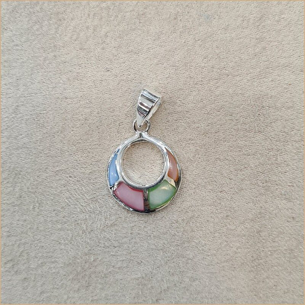 Pendentif en nacre multicolore "PN1142.M"