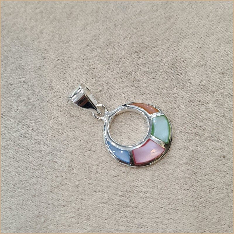 Pendentif en nacre multicolore "PN1142.M"